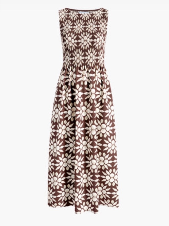 Hill House Dresses & Skirts - Hill House Chocolate Shell Print Dress (Cosima)